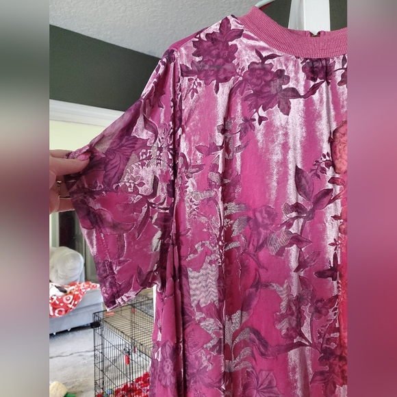 Free People Botanical Blooms Velvet Mini Dress - Picture 4 of 11